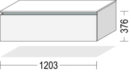 Ixina Meuble Blanc alpin 120 cm 1